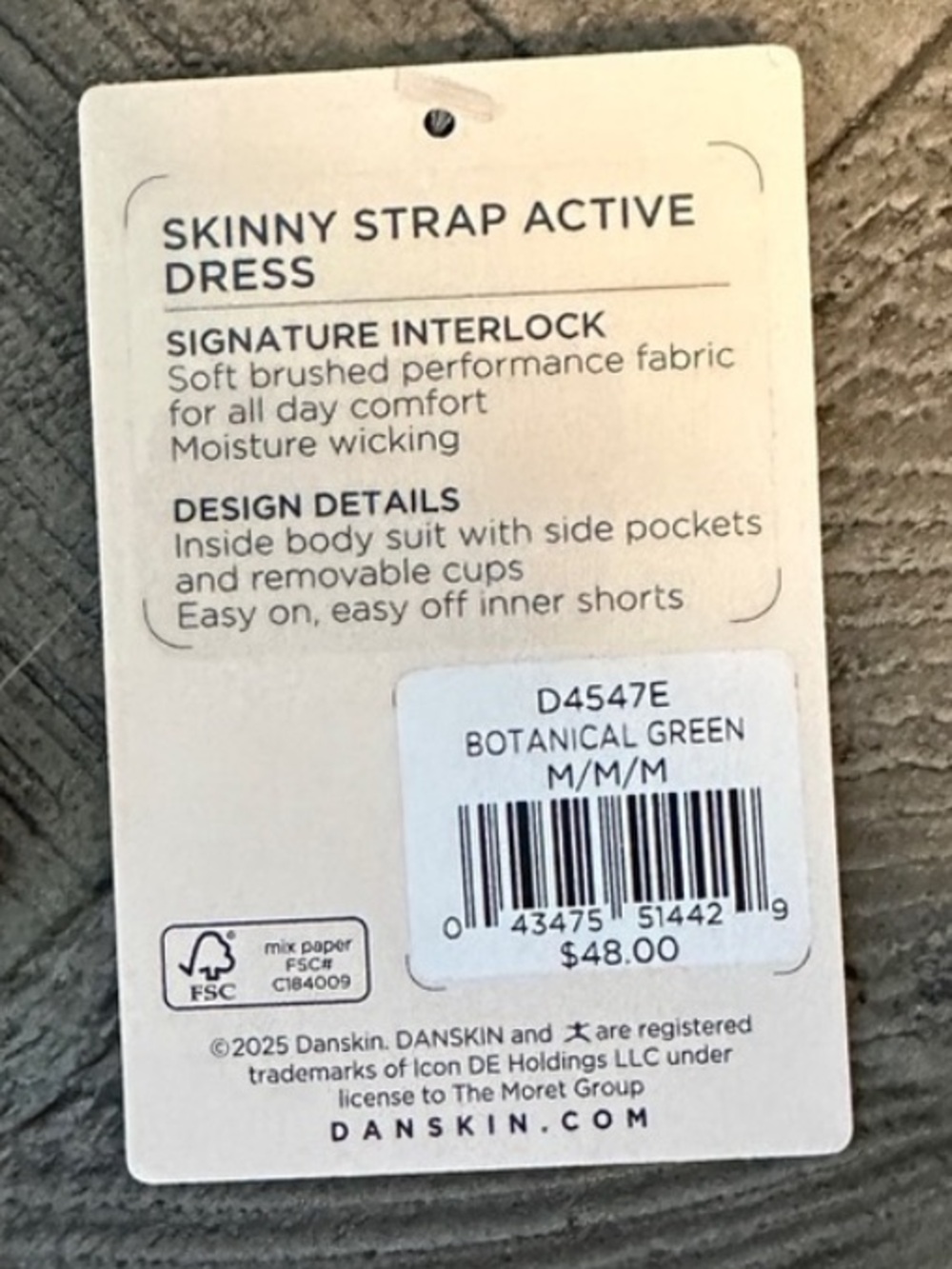 ❌SOLD!❌ Danskin Skinny Strap Active Mini Dress L Sage Green Shorts Romper - Picture 5 of 16